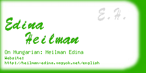 edina heilman business card